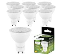 Lumiled Lot de 10 ampoules LED GU10 - 6 W - 580 lumens - Blanc neutre - 4000 K - Remplace 50 W - Angle de faisceau 24°/36°/60° - Réflecteur - Ampoules à économie d'énergie