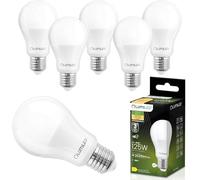 Lumiled Lot de 6 ampoules LED E27 A65 15 W équivalent à 125 W 2025 lm 3000 K Blanc chaud 230 V Angle d'éclairage 260° Intensité non variable Éclairage intérieur goutte Source de lumière Ampoule à