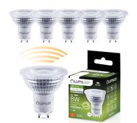Lumiled Lot de 6 ampoules LED GU10 - 8 W - 650 lm - Blanc neutre - 4000 K - Intensité variable - Remplace 80 W - CRI>80 - Angle d'éclairage 36° - Économie d'énergie - 230 V - Pour salon, cuisine