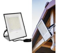 LUMILED Projecteur à LED avec lentille 200W super lumineux Projecteur d'extérieur 22000 lm Projecteur à LED pour l'extérieur IP65 étanche IK05 4000K blanc neutre Projecteurs noirs