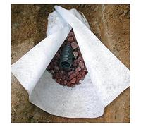 LuminaCreek Tissu géotextile Non tissé Robuste de 5 oz | For le drainage et la stabilisation du sol - Tapis de désherbage(White,1.5mx95m/4.9ftx311.7ft)