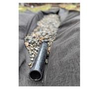 LuminaCreek Tissu géotextile Non tissé Robuste de 5 oz | For le drainage et la stabilisation du sol - Tapis de désherbage(Black,1.5mx95m/4.9ftx311.7ft)
