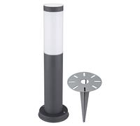 Luminaire à base en acier inoxydable, piquet de sol, éclairage d'allée de jardin, lampe de prise debout dans un ensemble comprenant des ampoules LED