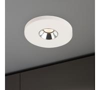 Luminaire à Encastrer Plafonnier Spot Encastré LED Gips Blanc de Plafond Chrome