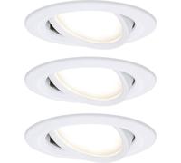 Luminaire à LED encastrable LED intégrée Paulmann Coin Slim 93875 N/A 18 W blanc mat jeu de 3