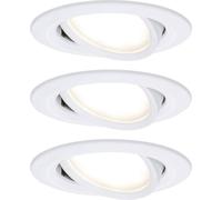 Luminaire à LED encastrable LED intégrée Paulmann Coin Slim 93875 N/A 18 W blanc mat jeu de 3
