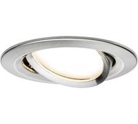 Luminaire à LED encastrable LED intégrée Paulmann Coin Slim 93877 N/A 6 W fer (brossé)