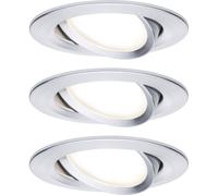 Luminaire à LED encastrable LED intégrée Paulmann Coin Slim 93903 N/A 18 W aluminium (brossé) jeu de 3