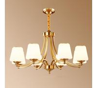 Luminaire Artisanal Élégant Pour Salon, Salle À Manger, Lustre, Lampe de Style Campagnard, Plafonnier En Laiton, Éclairage Rétro, Suspension Classique À 3 Têtes/8 Têtes