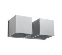 Sollux Lighting Quad 2 applique murale 2x40 W gris SL.0658