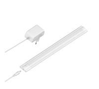 Luminaire d'agencement à LED SIRIS blanc mat avec bloc d'alimentation plat 30cm