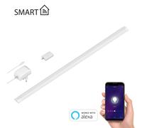Luminaire d'agencement LED intelligent SIRIS blanc mat avec bloc d'alimentation