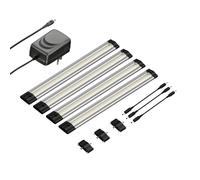 Luminaire d'agencement LED SIRIS plat 30cm 370lm blanc chacun 4er Set [EEK: F]