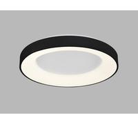 Luminaire de plafond à LED BELLA, dimmable, Variante : Ø 480mm, 40W, 2430lm, 3000K/4000K, noir, DALI