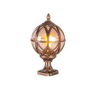 Luminaire de Poteau extérieur Design IP65 étanche E27 Base d'ampoule Abat-Jour en Verre Transparent Lampes de Poteau de Colonne d'extérieur, Lanterne de Poteau de Pilier extérieur de Maison