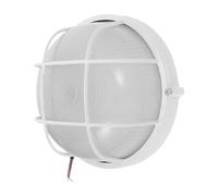 Luminaire de Sauna E27 en Aluminium et Verre, Blanc, Plafonnier Rond | Couvercle en Verre, Installation Rapide Filaire, pour Plafond et Bancs, Usage en Hammam, Basements