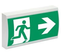 Luminaire de secours à LED RAL7035 IP41 - Luminaire de secours 1,6W IP41 1h SV EURO 1-1/D LED