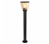 Luminaire d'extérieur à LED, lampadaire de soubassement, lampe de jardin, IP44, noir, acier inoxydable, H 80 cm