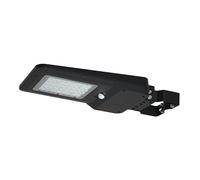 Velamp Lampadaire solaire 20 W, 3 000 lm, avec détecteur de mouvement et 3 couleurs de lumière. Projecteur IP65 idéal pour parkings, jardins, cours, commerces et autres espaces extérieurs.
