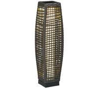 Luminaire en Résine Tressée Outsunny Résine Tressée 21x21x78cm Gris
