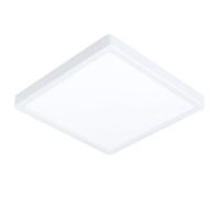 Luminaire en saillie connecté FUEVA-Z IP44 LED 19,5W en aluminium blanc 285x285x28mm