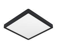 Luminaire en saillie connecté FUEVA-Z IP44 LED 19,5W en aluminium noir 285x285x28mm