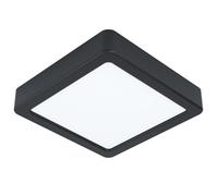 Luminaire en saillie FUEVA 5 LED 11W en acier noir 160x160x28mm