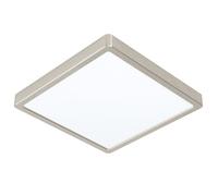 Luminaire en saillie FUEVA 5 LED 20,5W en acier nickel mat 285x285x28mm