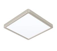 Luminaire en saillie FUEVA 5 LED 20,5W en acier nickel mat 285x285x28mm
