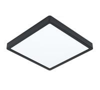 Luminaire en saillie FUEVA 5 LED 20,5W en acier noir 285x285x28mm