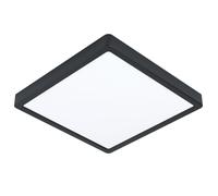Luminaire en saillie FUEVA 5 LED 20,5W en acier noir 285x285x28mm