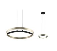 Luminaire En Suspension Led 3-Step-Dim Melira 2700k 1690lm 24w Noir Mat#Doré