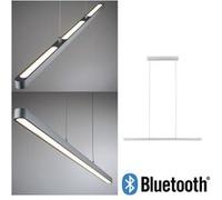 Paulmann Luminaire à suspendre LED Lento BLE Pendell 79902 Bluetooth 10,75 W chrome mat