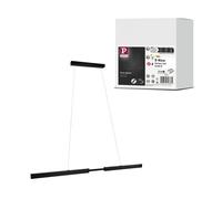 Luminaire En Suspension Led Smart Home Zigbee 3.0 Produits De Deuxième Choix Aptare 2700k Gradable 2x2400lm 2x18w Noir Brossé