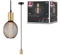 Luminaire en suspension Ravi IP44 E27 max. 60W Noir mat#Doré gradable Noir mat#Doré G