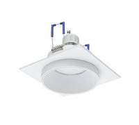 Luminaire encastrable CAROSSO GU10 1X35W en aluminium blanc et noir 93x93x25mm