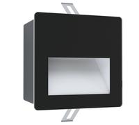 Luminaire encastrable extérieur ARACENA IP65 LED 3,7W en aluminium et matière synthétique blanc et noir 140x140x5mm