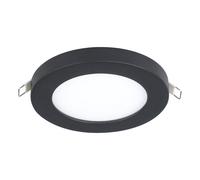 Luminaire encastrable FLEX LED 5,5W en aluminium noir D117mm