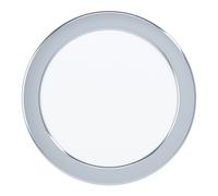 Luminaire encastrable FUEVA 5 IP44 LED 11W en acier chrome D166mm