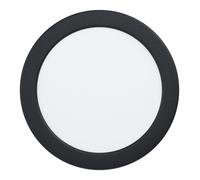 Luminaire encastrable FUEVA 5 IP44 LED 11W en acier noir D166mm