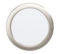 Luminaire encastrable FUEVA 5 LED 11W en acier nickel mat D166mm