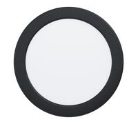 Luminaire encastrable FUEVA 5 LED 11W en acier noir D166mm