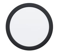 Luminaire encastrable FUEVA 5 LED 17W en acier noir D216mm