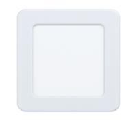 Luminaire encastrable FUEVA 5 LED 5,5W en acier blanc 117x117mm