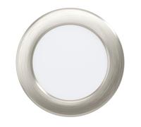 Luminaire encastrable FUEVA 5 LED 5,5W en acier nickel mat D117mm