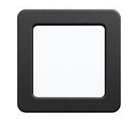 Luminaire encastrable FUEVA 5 LED 5,5W en acier noir 117x117mm