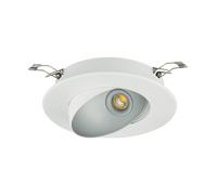 Luminaire encastrable moderne RONZANO 1 en acier argenté et blanc LED 5W