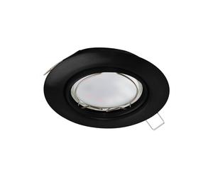 Luminaire encastrable PENETO GU10 1X4,6W en acier noir D87mm