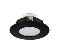 Luminaire encastrable PINEDA IP20, IP44 LED 4,9W en matière synthétique noir D78mm