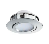 Luminaire encastrable PINEDA LED 1X4,9W en matière synthétique chrome D84mm